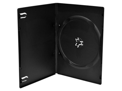 Obal na 1 DVD 7mm slim černý - karton 100 ks