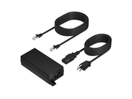Poly PoE++ 65W 2.5G Adapter with 3.66m CAT6A kabel a napájecí adaptér