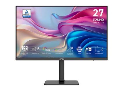 MSI Modern/MD272UPHG/27''/IPS/4K UHD/60Hz/4ms/Black/3R