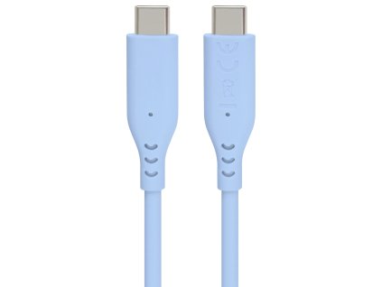 PremiumCord silikonový USB-C 60W, modrý, 1.5m