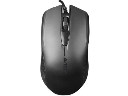 A4tech OP-760 Black, myš, 1 kolečko, 3 tlačítka, USB, černá