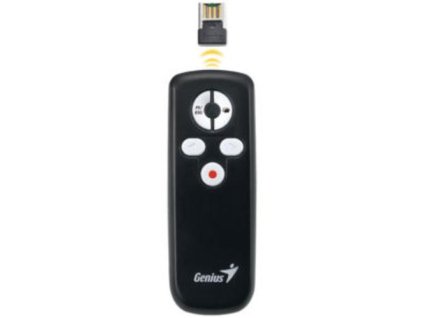 GENIUS Media Pointer 100 USB mini reciever 2,4GHz , 5 tlačítek, presenter