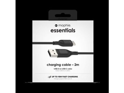 Univerzální kabel USB-A/USB-C 2m černý