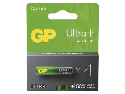 GP AAA Ultra Plus, alkalická (LR03) - 4 ks