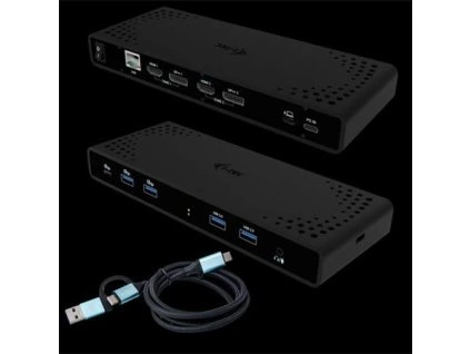 I-tec Universal Dual 4K Display Docking Station, Power Delivery 85W