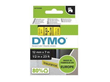 DYMO Páska 45018 12x7 černá na žluté