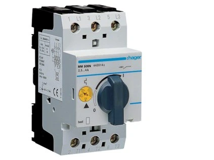 HAGER Spouštěč MM508N 2,5-4A motorů