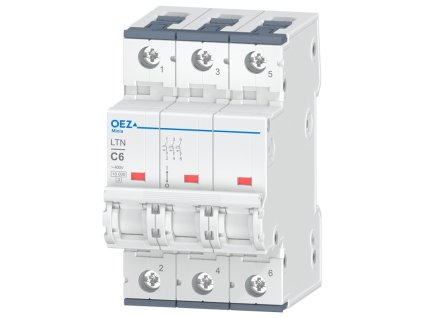 OEZ Jistič 6C/3 LTN 10kA