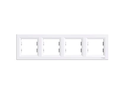 SCHNEIDER Rámeček Asfora čtyřnásobný bílá