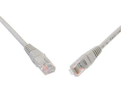 SOLARIX Kabel PATCH UTP CAT5E PVC 0,5m šedý