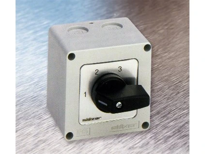 SÄLZER Spínač 20A/3P 0-1 IP65 černá