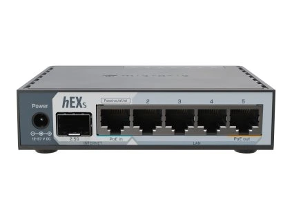 MikroTik E60iUGS, hEX S (2025 version) s RouterOS L4, desktop