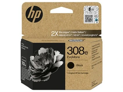 HP 308e EvoMore Black Original Ink Cart