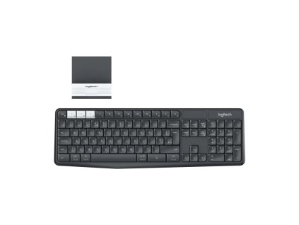 Logitech K375s/Bezdrátová USB + Bluetooth/US layout/Černá