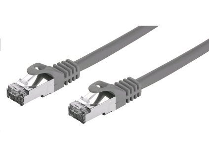 C-TECH Kabel patchcord Cat7, S/FTP, šedý, 1m