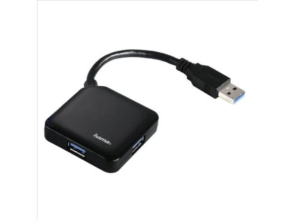 USB hub Hama USB 3.0 na 4x USB 3.0 , černý