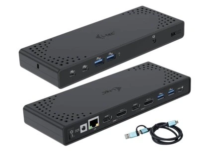 I-tec USB 3.0 / USB-C / Thunderbolt Dual Display Docking Station + PD 100W