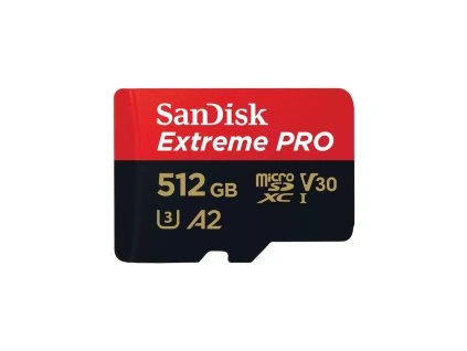 SanDisk Extreme PRO/micro SDXC/512GB/UHS-I U3 / Class 10/+ Adaptér