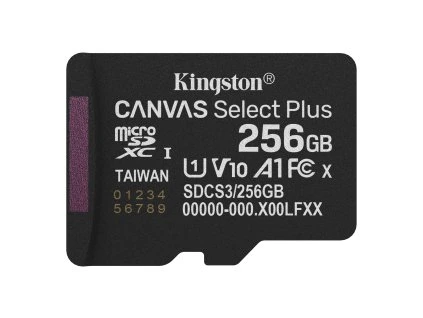 Kingston Canvas Select Plus/Micro SDXC/256GB/UHS-I U1 / Class 10