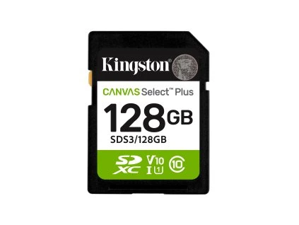 Kingston Canvas Select Plus/SDXC/128GB/UHS-I U1 / Class 10