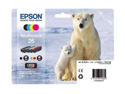 Inkoust Epson T2616 barevný, Multipack C/M/Y/BK