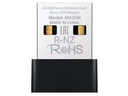 MERCUSYS MA20N - AC650 Bezdrátový dvoupásmový USB nano adaptér