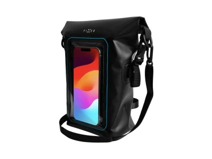 Lodní vak FIXED Float Bag s kapsou pro mobilní telefon 3L, černá