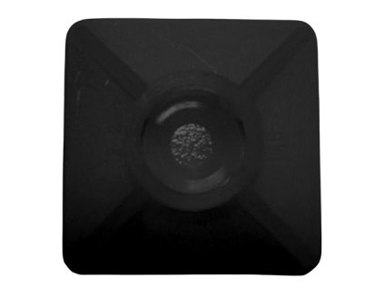 PROTEC Příchytka PKB-BS 19x19mm samolepící černá