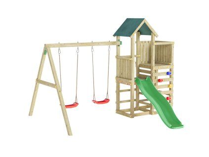 Dětské hřiště Marimex Play Basic 009 + zelená skluzavka