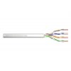 Digitus Instalační kabel CAT 5e U-UTP, 100 MHz Eca (PVC), AWG 24/1, papírová krabička 100 m, simplex, barva šedá