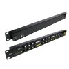 Patch panel POE UTP cat.5e 16p 1U Black (provedení 19" rack)