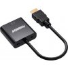 PremiumCord Převodník HDMI na VGA se zvukem 3,5mm stereo jack - černý