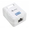 Zásuvka Solarix CAT5E STP 1 x RJ45 na omítku bílá SX108-5E-STP-WH