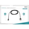 Digitus Připojovací kabel USB C na A 1,0 m, 3A, 480 MB, verze 2.0