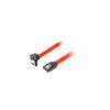 LANBERG SATA DATA II (3GB/S) F/F CABLE 50CM ANGLED METAL CLIPS RED