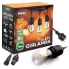 Venkovní dekorační řetěz GIRLAND - 16x E27 1W - 230V - IP44 - 15m