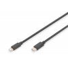 DIGITUS Pružinový kabel USB - C na Lightnig MFI C94 TPU USB 2.0, PD20W Max. 1m
