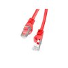 LANBERG Patch kabel CAT.6 FTP 10M červený Fluke Passed