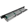 Patch panel Solarix SX24-5E-STP-BK-N 24 port Cat. 5e STP 1U