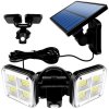 Solární LED COB lampa s pohybovým senzorem + dálkový ovladač SONGO 16W