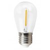 LED žárovka filament - E27 - 1W - teplá bílá