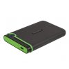 TRANSCEND 4TB StoreJet 25M3C SLIM, 2.5”, USB-C (3.1 Gen 1) Externí Anti-Shock disk, tenký profil, šedo/zelený