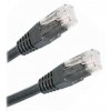 XtendLan patch kabel Cat5E, UTP - 0,25m, černý (prodej po 10 ks)