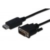 Digitus Adaptérový kabel DisplayPort, DP - DVI (24 + 1) M / M, 3,0 m, s blokováním, kompatibilní s DP 1.1a, CE, bl