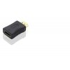 PremiumCord Adaptér HDMI Female - HDMI Male, krátká, zlacený konektor