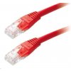 XtendLan patch kabel Cat6, UTP - 0,25m, červený (prodej po 10 ks)