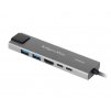 Adaptér Kruger&Matz USB typu C na HDMI/2x USB3.0/2x USB typu C/RJ45