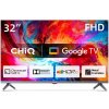 CHiQ L32M8TG TV 32", FHD, smart, Google TV, dbx-tv, Dolby Audio, Frameless, stříbrná