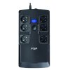 FSP UPS NanoFit 800, 800 VA / 480 W, 2xUSB power, LCD, RJ45, offline
