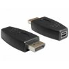 Delock adaptér Displayport samec > Displayport mini samice, černá